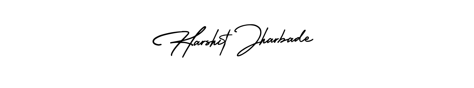 This is the best signature style for the Harshit Jharbade name. Also you like these signature font (AmerikaSignatureDemo-Regular). Mix name signature. Harshit Jharbade signature style 3 images and pictures png