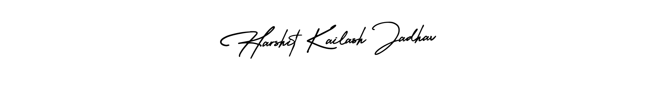 AmerikaSignatureDemo-Regular is a professional signature style that is perfect for those who want to add a touch of class to their signature. It is also a great choice for those who want to make their signature more unique. Get Harshit Kailash Jadhav name to fancy signature for free. Harshit Kailash Jadhav signature style 3 images and pictures png