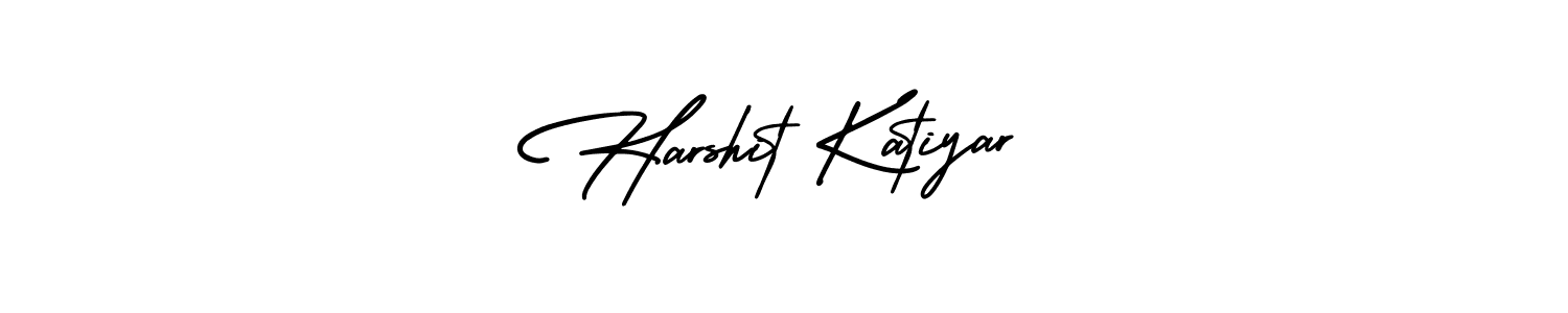 How to make Harshit Katiyar signature? AmerikaSignatureDemo-Regular is a professional autograph style. Create handwritten signature for Harshit Katiyar name. Harshit Katiyar signature style 3 images and pictures png