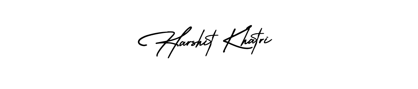 How to make Harshit Khatri name signature. Use AmerikaSignatureDemo-Regular style for creating short signs online. This is the latest handwritten sign. Harshit Khatri signature style 3 images and pictures png