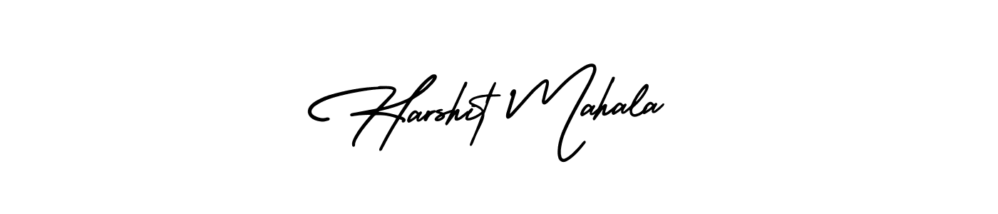 Design your own signature with our free online signature maker. With this signature software, you can create a handwritten (AmerikaSignatureDemo-Regular) signature for name Harshit Mahala. Harshit Mahala signature style 3 images and pictures png