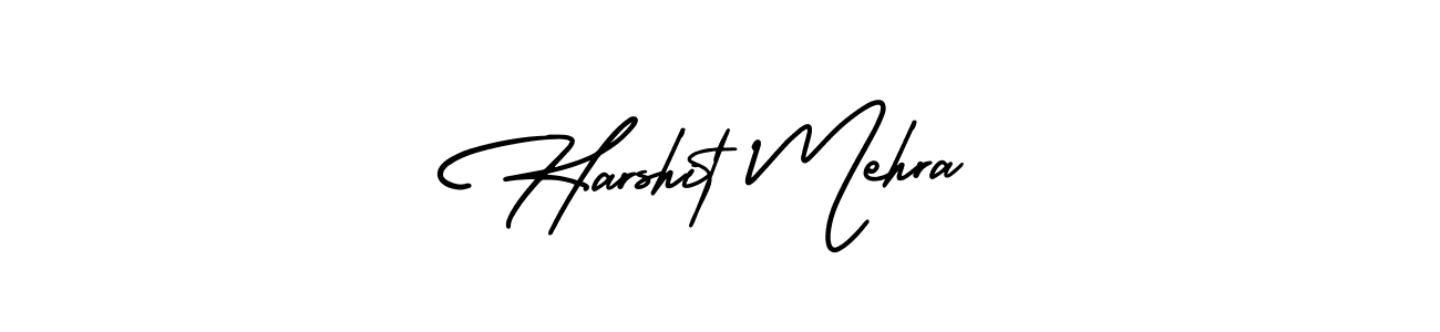 Make a beautiful signature design for name Harshit Mehra. With this signature (AmerikaSignatureDemo-Regular) style, you can create a handwritten signature for free. Harshit Mehra signature style 3 images and pictures png