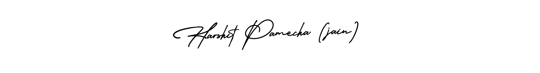 Use a signature maker to create a handwritten signature online. With this signature software, you can design (AmerikaSignatureDemo-Regular) your own signature for name Harshit Pamecha (jain). Harshit Pamecha (jain) signature style 3 images and pictures png