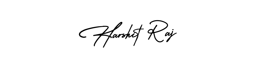 The best way (AmerikaSignatureDemo-Regular) to make a short signature is to pick only two or three words in your name. The name Harshit Raj include a total of six letters. For converting this name. Harshit Raj signature style 3 images and pictures png