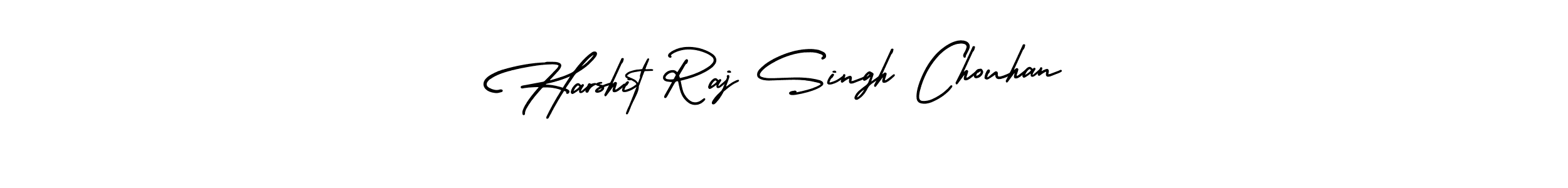 The best way (AmerikaSignatureDemo-Regular) to make a short signature is to pick only two or three words in your name. The name Harshit Raj Singh Chouhan include a total of six letters. For converting this name. Harshit Raj Singh Chouhan signature style 3 images and pictures png