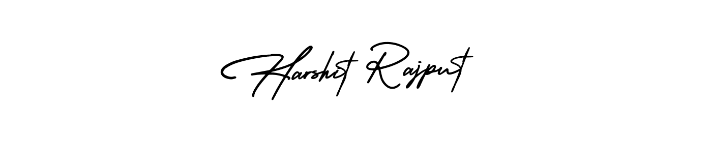 Use a signature maker to create a handwritten signature online. With this signature software, you can design (AmerikaSignatureDemo-Regular) your own signature for name Harshit Rajput. Harshit Rajput signature style 3 images and pictures png