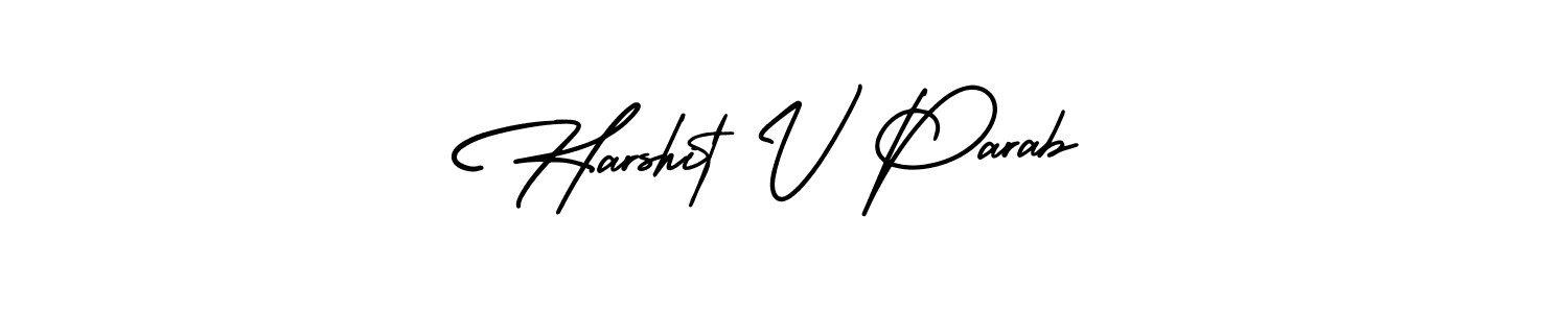 How to Draw Harshit V Parab signature style? AmerikaSignatureDemo-Regular is a latest design signature styles for name Harshit V Parab. Harshit V Parab signature style 3 images and pictures png