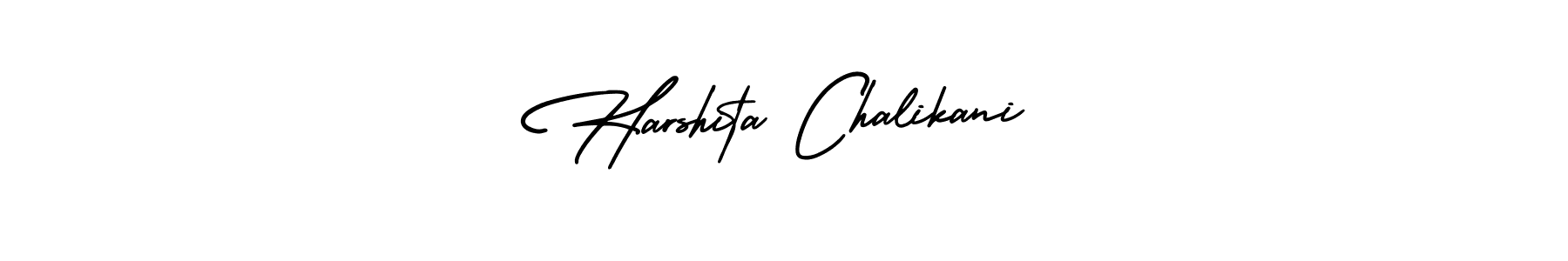 Make a beautiful signature design for name Harshita Chalikani. Use this online signature maker to create a handwritten signature for free. Harshita Chalikani signature style 3 images and pictures png