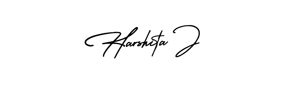 AmerikaSignatureDemo-Regular is a professional signature style that is perfect for those who want to add a touch of class to their signature. It is also a great choice for those who want to make their signature more unique. Get Harshita J name to fancy signature for free. Harshita J signature style 3 images and pictures png