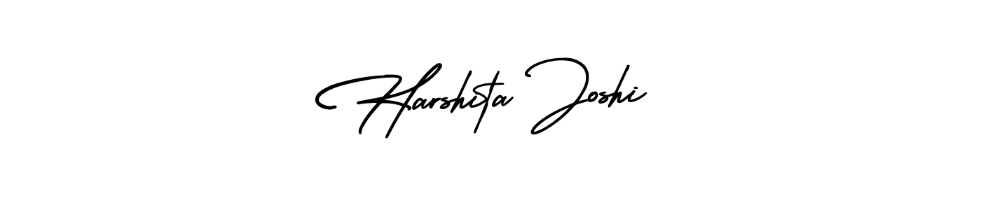 Use a signature maker to create a handwritten signature online. With this signature software, you can design (AmerikaSignatureDemo-Regular) your own signature for name Harshita Joshi. Harshita Joshi signature style 3 images and pictures png