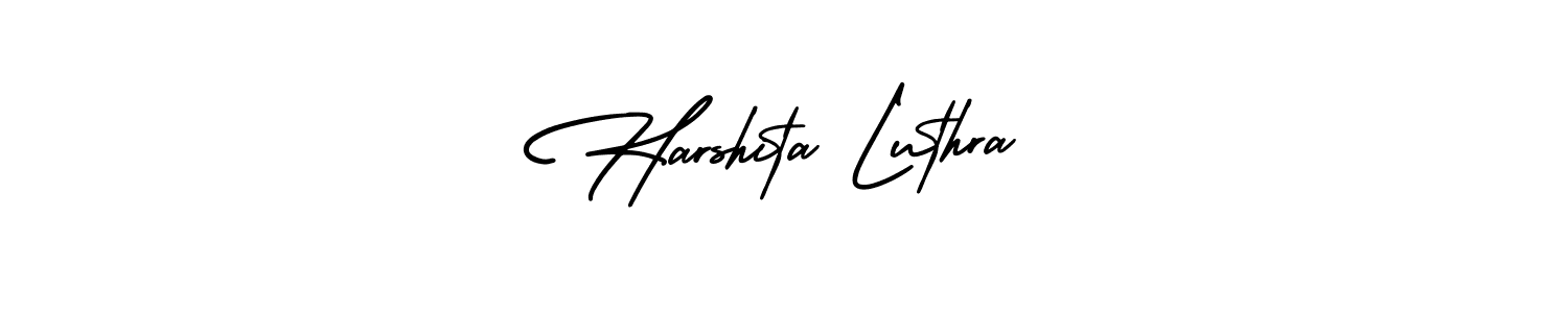 Best and Professional Signature Style for Harshita Luthra. AmerikaSignatureDemo-Regular Best Signature Style Collection. Harshita Luthra signature style 3 images and pictures png