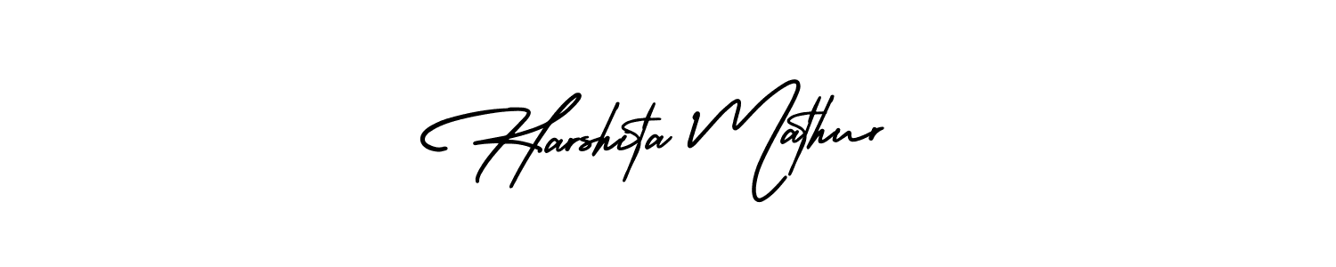 Similarly AmerikaSignatureDemo-Regular is the best handwritten signature design. Signature creator online .You can use it as an online autograph creator for name Harshita Mathur. Harshita Mathur signature style 3 images and pictures png