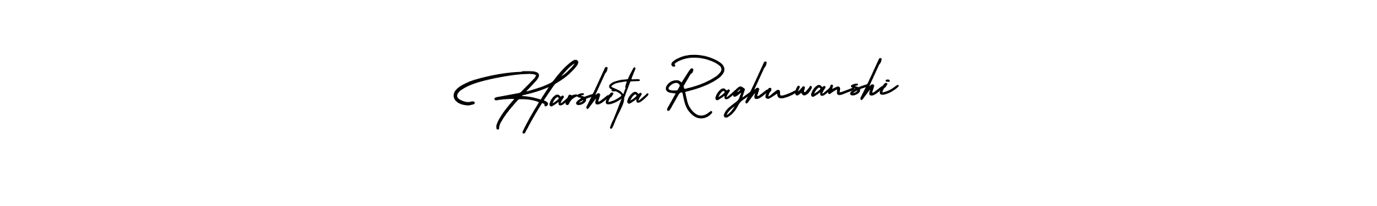 Harshita Raghuwanshi stylish signature style. Best Handwritten Sign (AmerikaSignatureDemo-Regular) for my name. Handwritten Signature Collection Ideas for my name Harshita Raghuwanshi. Harshita Raghuwanshi signature style 3 images and pictures png