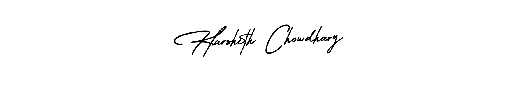 Use a signature maker to create a handwritten signature online. With this signature software, you can design (AmerikaSignatureDemo-Regular) your own signature for name Harshith Chowdhary. Harshith Chowdhary signature style 3 images and pictures png