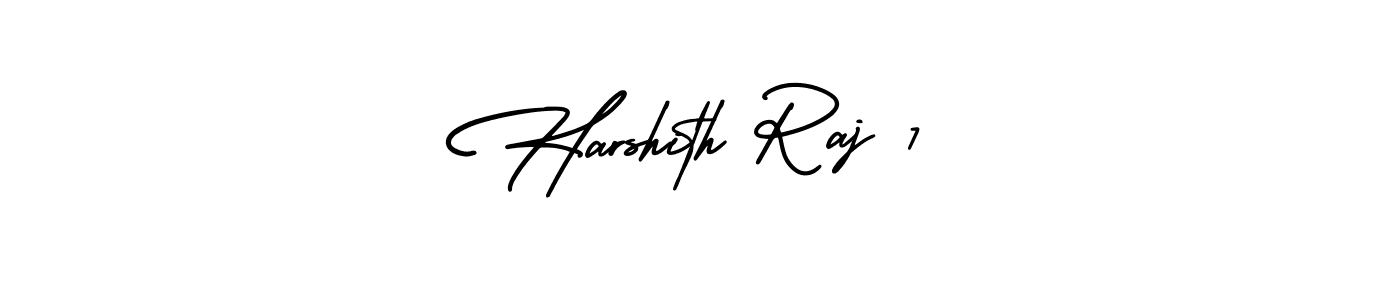 How to Draw Harshith Raj 7 signature style? AmerikaSignatureDemo-Regular is a latest design signature styles for name Harshith Raj 7. Harshith Raj 7 signature style 3 images and pictures png