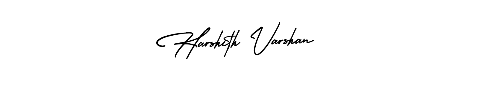The best way (AmerikaSignatureDemo-Regular) to make a short signature is to pick only two or three words in your name. The name Harshith Varshan include a total of six letters. For converting this name. Harshith Varshan signature style 3 images and pictures png