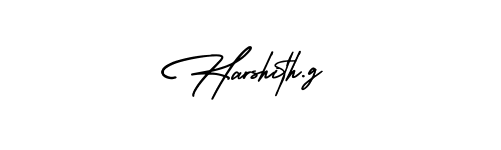 It looks lik you need a new signature style for name Harshith.g. Design unique handwritten (AmerikaSignatureDemo-Regular) signature with our free signature maker in just a few clicks. Harshith.g signature style 3 images and pictures png