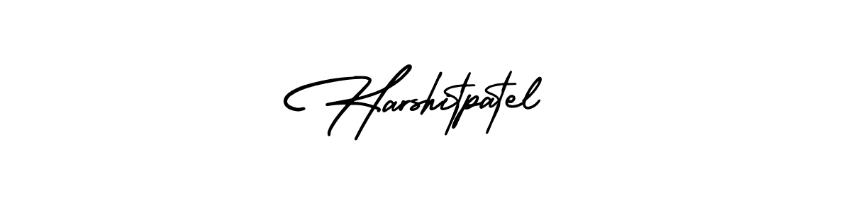 Harshitpatel stylish signature style. Best Handwritten Sign (AmerikaSignatureDemo-Regular) for my name. Handwritten Signature Collection Ideas for my name Harshitpatel. Harshitpatel signature style 3 images and pictures png