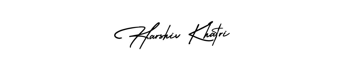 Harshiv Khatri stylish signature style. Best Handwritten Sign (AmerikaSignatureDemo-Regular) for my name. Handwritten Signature Collection Ideas for my name Harshiv Khatri. Harshiv Khatri signature style 3 images and pictures png