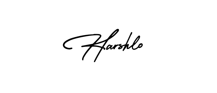 Create a beautiful signature design for name Harshlo. With this signature (AmerikaSignatureDemo-Regular) fonts, you can make a handwritten signature for free. Harshlo signature style 3 images and pictures png