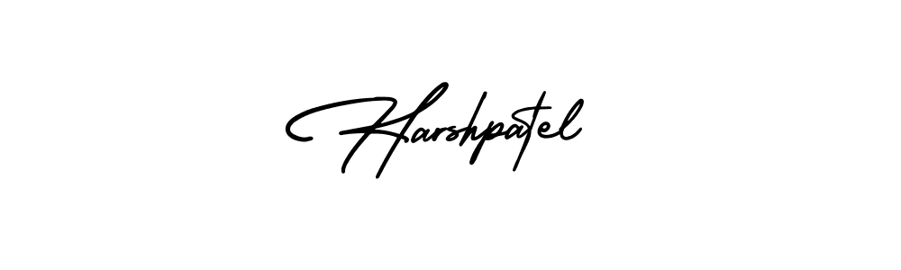 Create a beautiful signature design for name Harshpatel. With this signature (AmerikaSignatureDemo-Regular) fonts, you can make a handwritten signature for free. Harshpatel signature style 3 images and pictures png