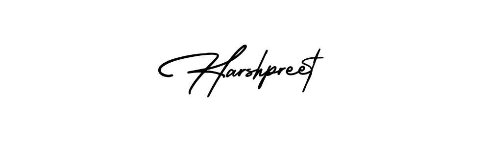 You should practise on your own different ways (AmerikaSignatureDemo-Regular) to write your name (Harshpreet) in signature. don't let someone else do it for you. Harshpreet signature style 3 images and pictures png