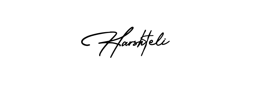 Make a beautiful signature design for name Harshteli. Use this online signature maker to create a handwritten signature for free. Harshteli signature style 3 images and pictures png