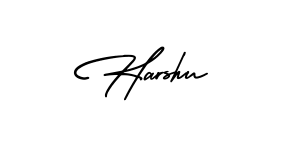 Design your own signature with our free online signature maker. With this signature software, you can create a handwritten (AmerikaSignatureDemo-Regular) signature for name Harshu. Harshu signature style 3 images and pictures png