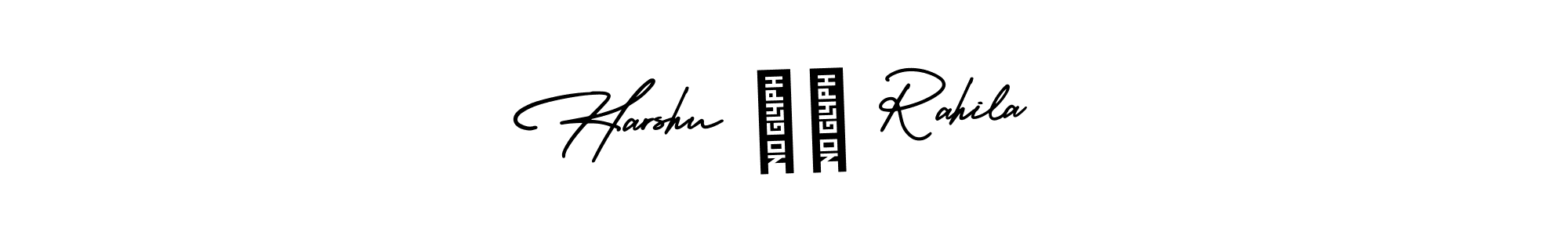 Create a beautiful signature design for name Harshu ⁠♡ Rahila. With this signature (AmerikaSignatureDemo-Regular) fonts, you can make a handwritten signature for free. Harshu ⁠♡ Rahila signature style 3 images and pictures png