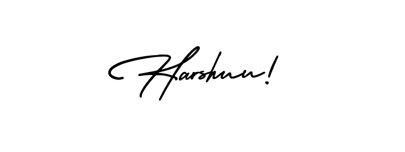 How to make Harshuu! name signature. Use AmerikaSignatureDemo-Regular style for creating short signs online. This is the latest handwritten sign. Harshuu! signature style 3 images and pictures png