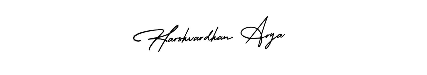 How to make Harshvardhan Arya name signature. Use AmerikaSignatureDemo-Regular style for creating short signs online. This is the latest handwritten sign. Harshvardhan Arya signature style 3 images and pictures png