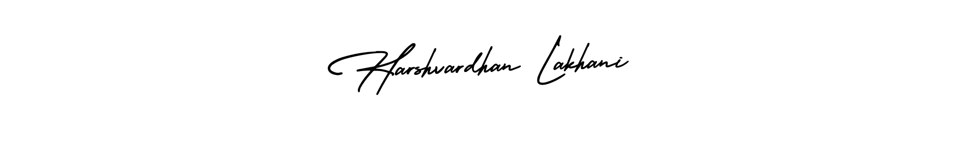 How to make Harshvardhan Lakhani name signature. Use AmerikaSignatureDemo-Regular style for creating short signs online. This is the latest handwritten sign. Harshvardhan Lakhani signature style 3 images and pictures png