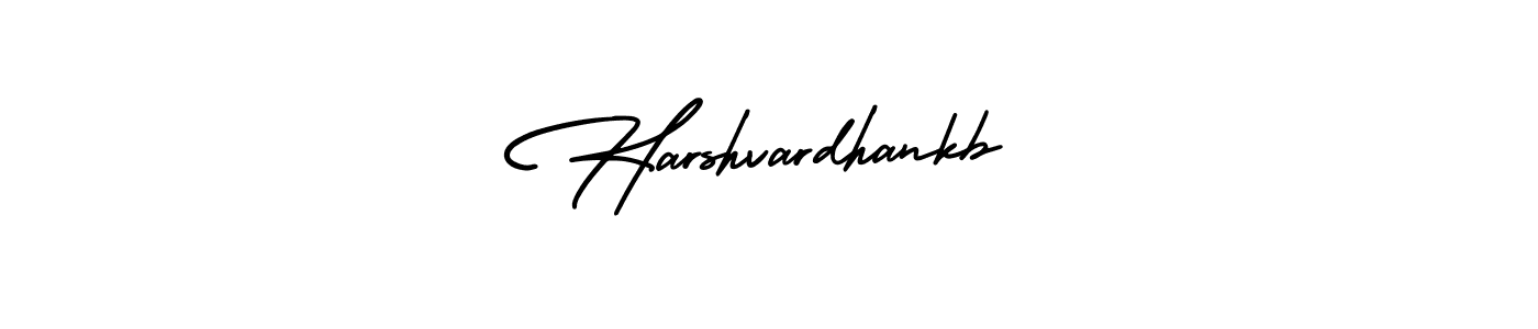 The best way (AmerikaSignatureDemo-Regular) to make a short signature is to pick only two or three words in your name. The name Harshvardhankb include a total of six letters. For converting this name. Harshvardhankb signature style 3 images and pictures png