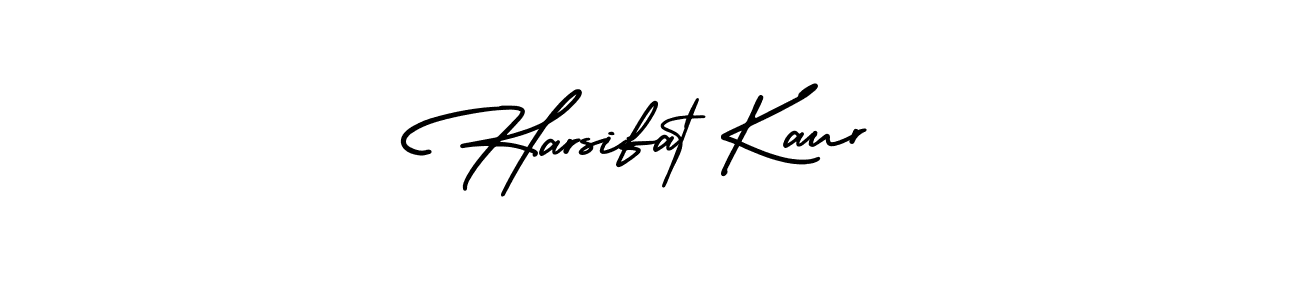 Make a beautiful signature design for name Harsifat Kaur. With this signature (AmerikaSignatureDemo-Regular) style, you can create a handwritten signature for free. Harsifat Kaur signature style 3 images and pictures png