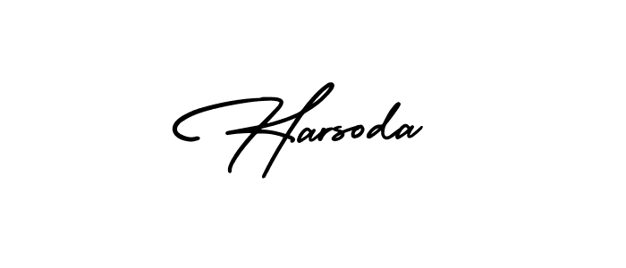 if you are searching for the best signature style for your name Harsoda. so please give up your signature search. here we have designed multiple signature styles  using AmerikaSignatureDemo-Regular. Harsoda signature style 3 images and pictures png