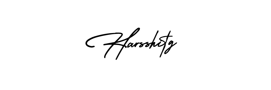 How to make Harsshitg name signature. Use AmerikaSignatureDemo-Regular style for creating short signs online. This is the latest handwritten sign. Harsshitg signature style 3 images and pictures png