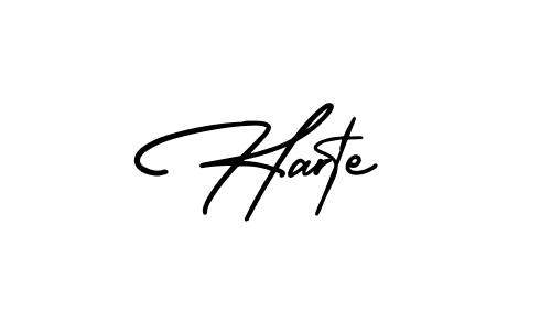 Create a beautiful signature design for name Harte. With this signature (AmerikaSignatureDemo-Regular) fonts, you can make a handwritten signature for free. Harte signature style 3 images and pictures png