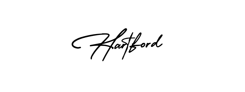 How to make Hartford name signature. Use AmerikaSignatureDemo-Regular style for creating short signs online. This is the latest handwritten sign. Hartford signature style 3 images and pictures png