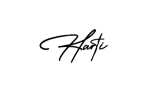 It looks lik you need a new signature style for name Harti. Design unique handwritten (AmerikaSignatureDemo-Regular) signature with our free signature maker in just a few clicks. Harti signature style 3 images and pictures png