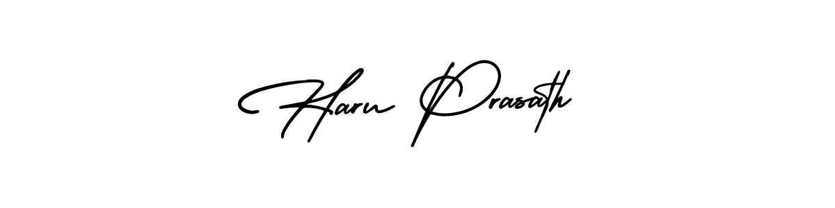 How to make Haru Prasath signature? AmerikaSignatureDemo-Regular is a professional autograph style. Create handwritten signature for Haru Prasath name. Haru Prasath signature style 3 images and pictures png