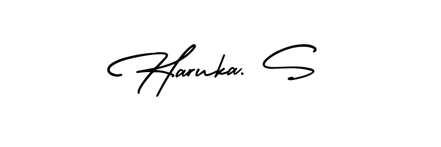 Best and Professional Signature Style for Haruka. S. AmerikaSignatureDemo-Regular Best Signature Style Collection. Haruka. S signature style 3 images and pictures png