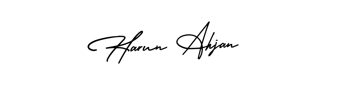 How to Draw Harun Ahjan signature style? AmerikaSignatureDemo-Regular is a latest design signature styles for name Harun Ahjan. Harun Ahjan signature style 3 images and pictures png