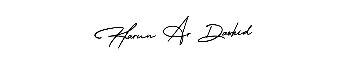 Design your own signature with our free online signature maker. With this signature software, you can create a handwritten (AmerikaSignatureDemo-Regular) signature for name Harun Ar Dashid. Harun Ar Dashid signature style 3 images and pictures png