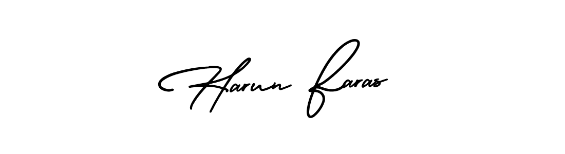 Design your own signature with our free online signature maker. With this signature software, you can create a handwritten (AmerikaSignatureDemo-Regular) signature for name Harun Faras. Harun Faras signature style 3 images and pictures png