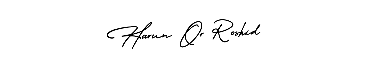 Make a beautiful signature design for name Harun Or Roshid. With this signature (AmerikaSignatureDemo-Regular) style, you can create a handwritten signature for free. Harun Or Roshid signature style 3 images and pictures png
