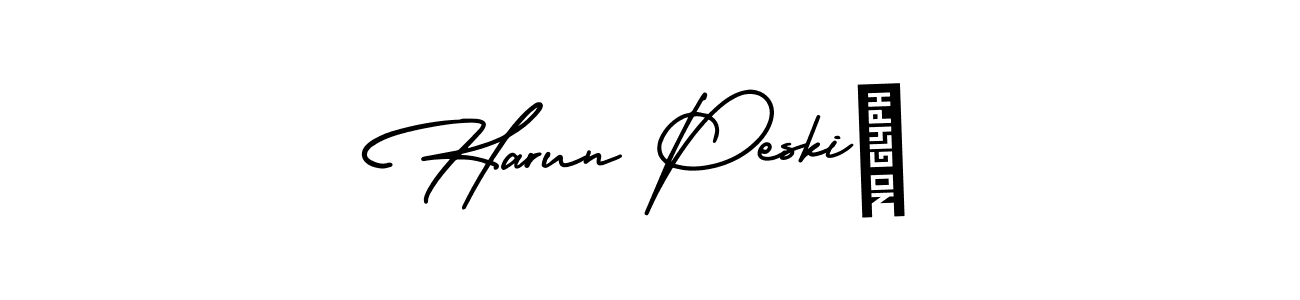 Make a beautiful signature design for name Harun Peskić. Use this online signature maker to create a handwritten signature for free. Harun Peskić signature style 3 images and pictures png