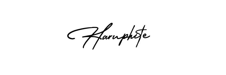 Best and Professional Signature Style for Haruphite. AmerikaSignatureDemo-Regular Best Signature Style Collection. Haruphite signature style 3 images and pictures png