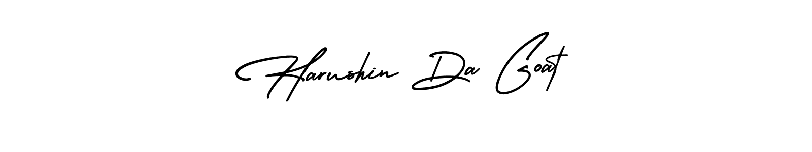 Design your own signature with our free online signature maker. With this signature software, you can create a handwritten (AmerikaSignatureDemo-Regular) signature for name Harushin Da Goat. Harushin Da Goat signature style 3 images and pictures png