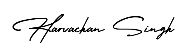 Discover the perfect balance of readability and style for Harvachan Singh with AmerikaSignatureDemo-Regular font. Create your dream signature today. Harvachan Singh signature style 3 images and pictures png