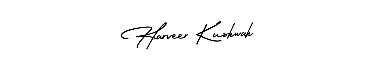 Make a beautiful signature design for name Harveer Kushwah. Use this online signature maker to create a handwritten signature for free. Harveer Kushwah signature style 3 images and pictures png